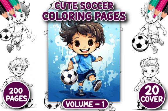 200 Cute Soccer Coloring Pages for Kids: Creative Asset Review