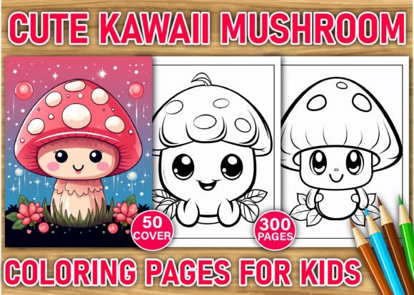 300 Cute Kawaii Mushroom Coloring Pages for Creative Projects