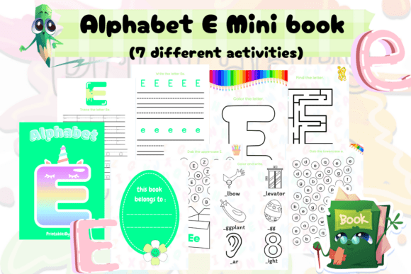 Alphabet E Mini Book: Practical Activities for Early Learners