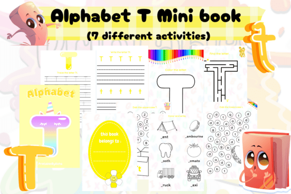 Alphabet T Mini Book: Engaging Letter T Worksheets