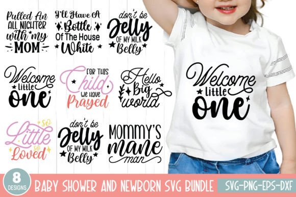 Baby Shower and Newborn SVG Bundle: Design Assets for Celebrating Life