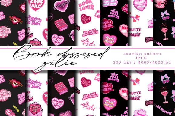 Book Obsessed Girlie Seamless Patterns: A Designer’s Review