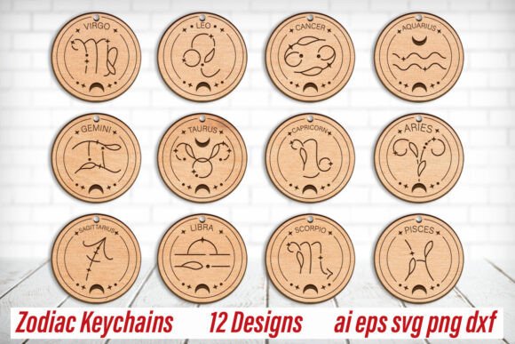 Crafting Cosmic Identity: The Zodiac Keychain Set