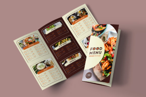 Elevate Your Menu with a Modern Trifold Design