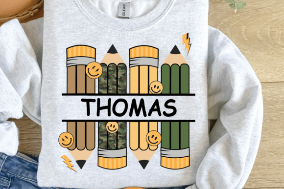 Personalized Pencil Kid Name PNG: Your Go-To Back to School Design Asset