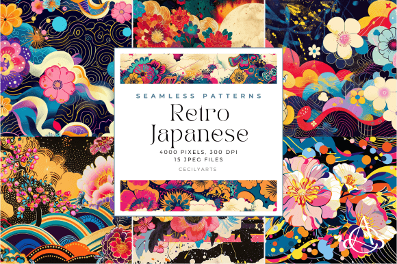 Retro Japanese Seamless Patterns: A Guide to Vintage Design