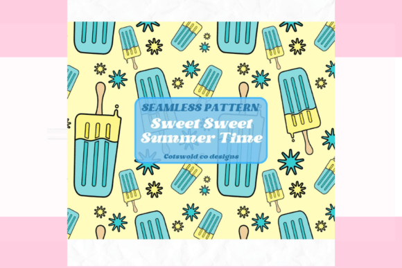 Retro Summer Seamless Pattern: Repeating Design for Projects