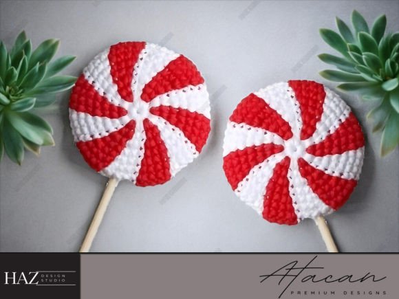 Sweet Candy Ornament PDF Crochet Pattern: A Festive Design Asset