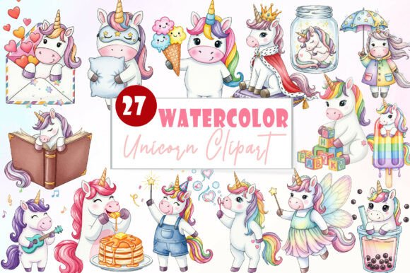 Unicorn Watercolor Clipart: A Creative Asset Guide