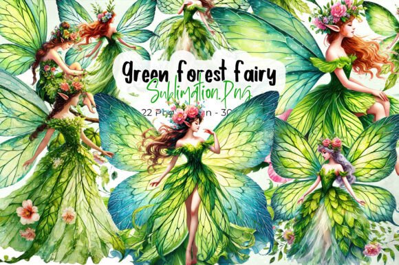 Unleashing Whimsy with Magical Nature Forest Fairy Clipart