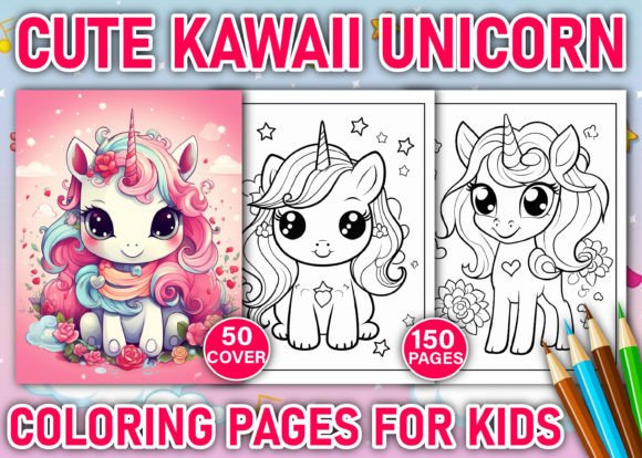 Unlocking Creative Potential with 150+ Cute Kawaii Unicorn Coloring Pages