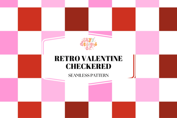 Valentine Retro Checkered Pattern: Your Go-To Vintage Design Asset