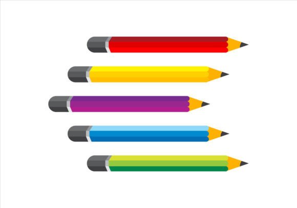 Vector Design of Colorful Pencil: Infuse Vibrancy into Every Project