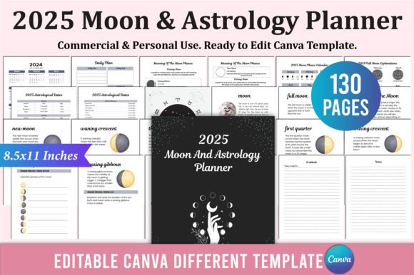 Your 2025 Moon & Astrology Planner for Canva: A Creative Guide